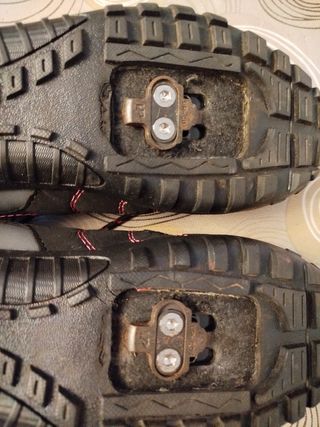 Zapatillas de ciclismo negras y rosas Talla 41