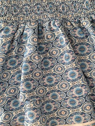 Falda Shein Talla S Estampada Azul