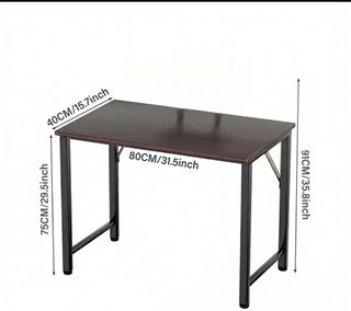Escritorio madera y metal 80x40cm