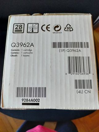 TONER LASER 122A Q3962A HP ORIGINAL AMARILLO