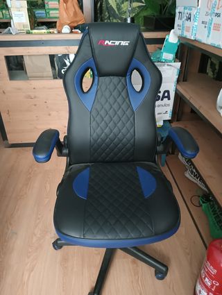 Silla Gaming RACING Negra y Azul nueva