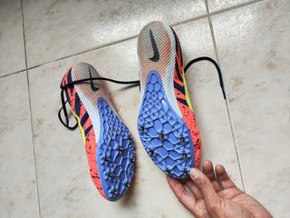 Zapatillas Nike Clavos Velocidad Naranja Amarillo