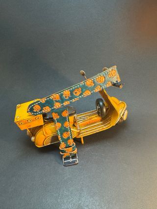 Correa artesanal para reloj calaveras