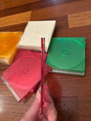 Stock 21 custodie colorate cd nuove
