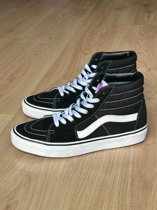 Zapatillas Vans 40, Sk8 Hi negro y blanco