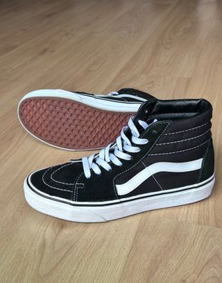 Zapatillas Vans 40, Sk8 Hi negro y blanco