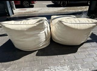 2 amache da esterno in tessuto nautico beige