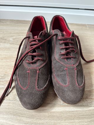 Zapatos Carolina Herrera Marrón/Rojo Hombre