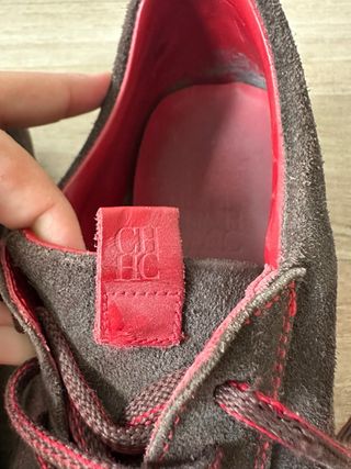 Zapatos Carolina Herrera Marrón/Rojo Hombre