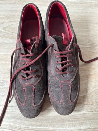 Zapatos Carolina Herrera Marrón/Rojo Hombre