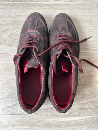 Zapatos Carolina Herrera Marrón/Rojo Hombre