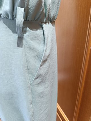 Mono Zara verde manzana