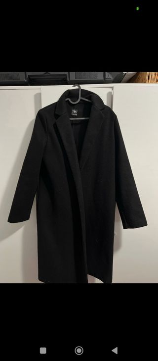 Abrigo Zara Negro Talla L