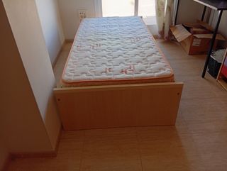 3 Camas 90cm Madera y Metal