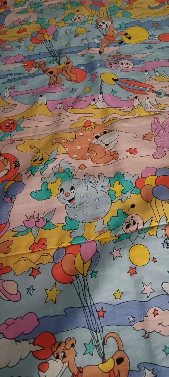 Edredón infantil tiene dos caras patchwork 90 