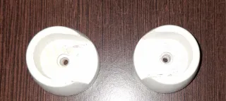 Barra cortina madera blanca 2mts+ soportes