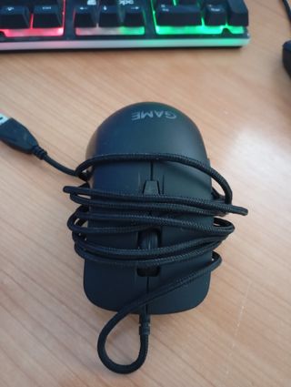 Ratón Gaming Negro con Cable