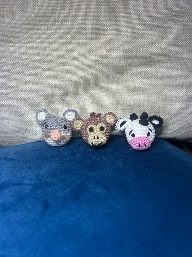 Portachiavi uncinetto fatti a mano animali