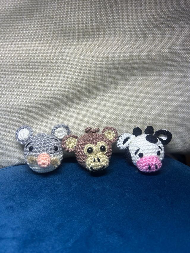 Portachiavi uncinetto fatti a mano animali