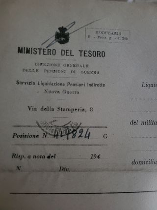 Documenti 2ª Guerra Mondiale