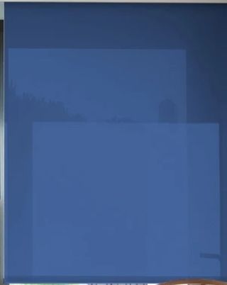Estor de tela azul