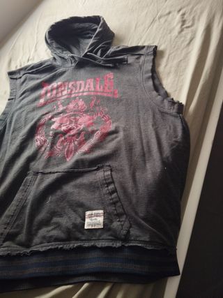 Sudadera sin mangas Lonsdale gris