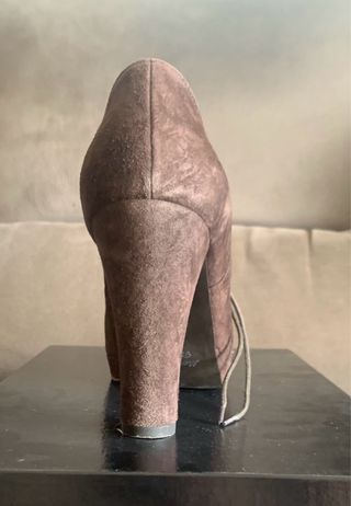 Botines de tacón marrones