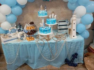 Decoración marinera comunión