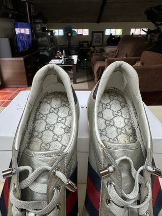 Zapatillas Gucci Ace Plata Originales