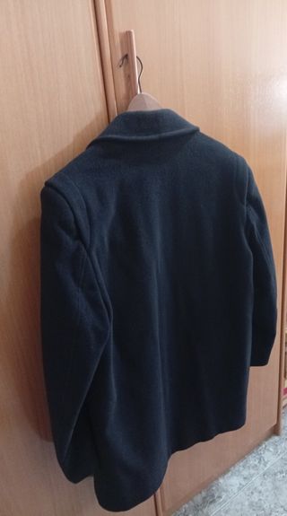 Abrigo caballero cashmere azul marino 