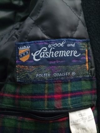 Abrigo caballero cashmere azul marino 
