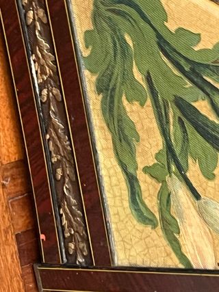 Grande quadro tela con cornice in legno 87x63