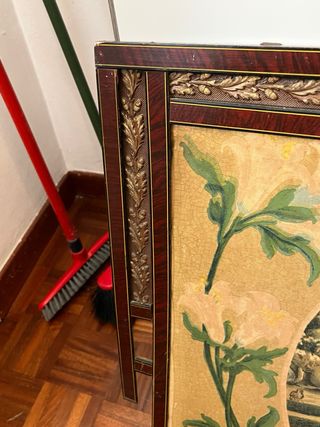 Grande quadro tela con cornice in legno 87x63