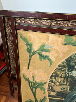 Grande quadro tela con cornice in legno 87x63