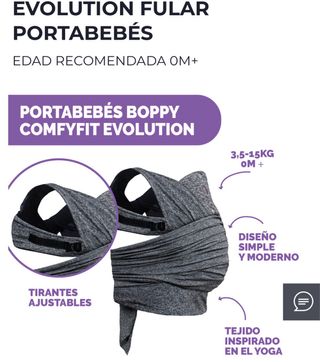 Mochila Portabebés Gris 0M+