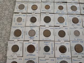 56 Monedas Francesas Francos Pre-Euro