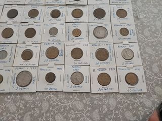 56 Monedas Francesas Francos Pre-Euro