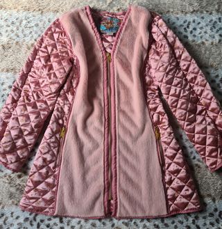 Abrigo parka convertible Highly Preppy rosa