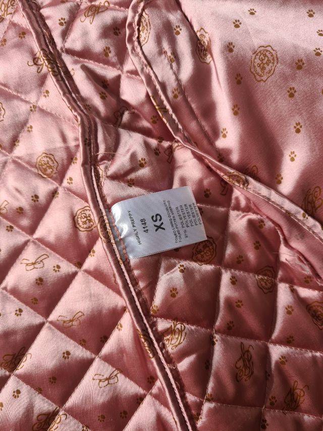 Abrigo parka convertible Highly Preppy rosa