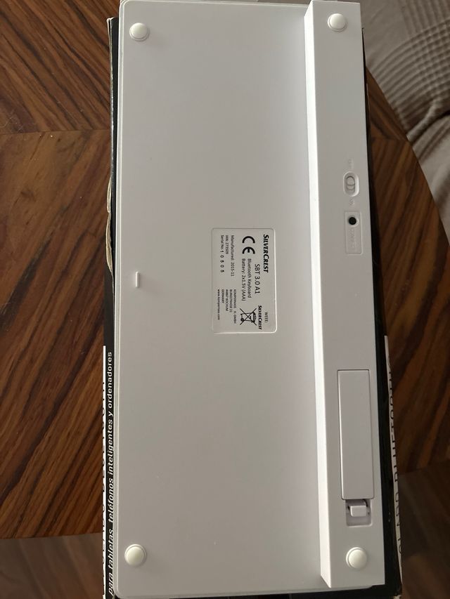 Teclado Bluetooth Silver Crest Blanco