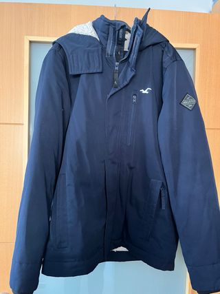 Abrigo Hollister Hombre Talla M Azul