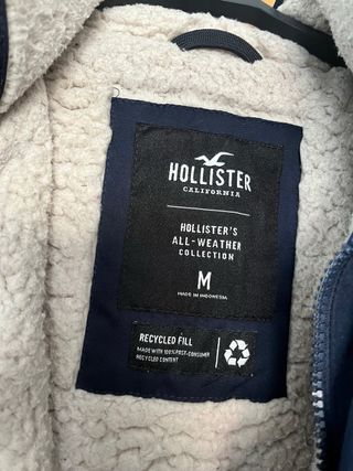 Abrigo Hollister Hombre Talla M Azul
