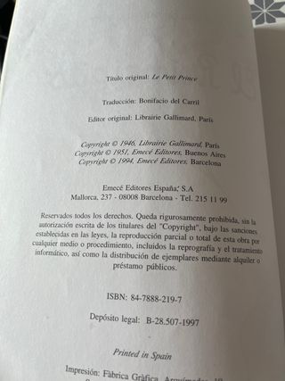 El Principito (con texto original en francés)