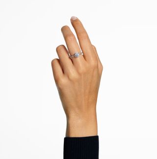 Anillo Swarovski Plata Sin Usar