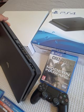 PS4 Slim 1TB Negra + 3 Juegos