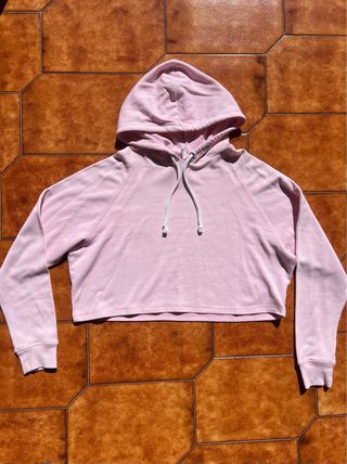Felpa crop H&M rosa taglia S