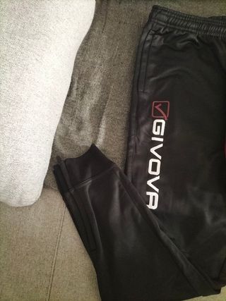 Chándal Givova Talla M Negro/Rojo