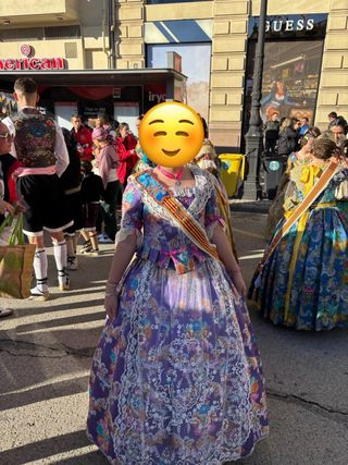 Traje de Fallera con Zapatos a juego 