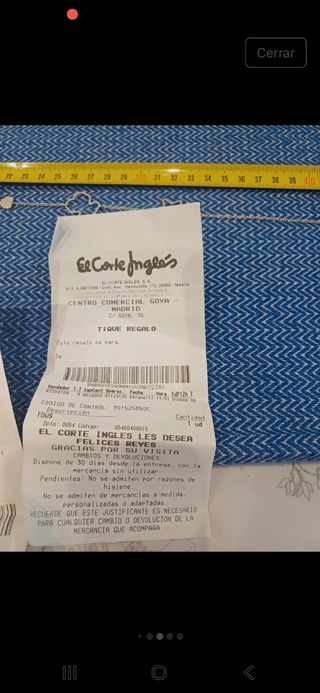 Collar Tous Plata Silueta