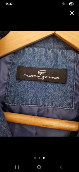 Chaqueta  vaquera azul mujer